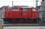 RPRS 362 787-4, ex DB V60 87 (Baujahr 1960, Henschel --> von 2010 bis 2013 Railsystems RP GmbH) mit Bauzug im Hbf. Erfurt, fotografiert am 14.04.2012