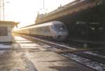 IR 2112 Von Konstanz nach Stralsund am 14.02.99 im Hbf Erfurt.