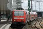 146 003-9 bei der Ausfahrt aus dem Essener Hauptbahnhof 20.6.2010