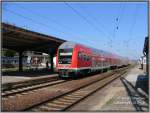 Ein RE13 Magdeburg Hbf - Falkenberg(Elster) soeben am Zielbahnhof eingefahren.