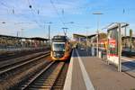 AVG (Albtal-Verkehrs-Gesellschaft) Bombardier ET2010 Wagen 931+941 am 03.11.18 in Frankfurt am Main Höchst Bahnhof als RB11 nach Bad Soden.