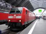 146 120-1 im Bahnhof Frankfurt am Main Hauptbahnhof.