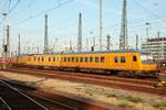 Fahrwegmesszug der DB Netz in Frankfurt am Main Hbf, August 2020.