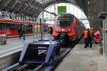 DB 442 282 als RB 15111 aus Dillenburg, am 03.04.2024 in Frankfurt (M) Hbf.