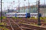 VLEXX Alstom Lint54 Doppeltraktion am 11.05.24 in Frankfurt am Main Hbf.