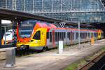 HLB Stadler Flirt 429 549 am 11.05.24 in Frankfurt am Main Hbf