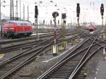 Das Gleisvorfeld am 27.03.08 in Frankfurt(Main)Hbf.