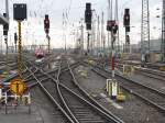 Das Gleisvorfeld am 27.03.08 in Frankfurt(Main)Hbf.