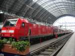 Eine 146er mit PumA-Wagons in Frankfurt am Main Hbf! (03.04.08)