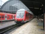 Hier RE34 von Frankfurt(Main) Hbf. nach Glauburg-Stockheim, bei der Ausfahrt am 22.7.2010 aus Frankfurt(Main) Hbf.