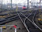 Gleisvorfeld Frankfurt am Main Hbf am 05.03.14 von Bahnsteig aus fotografiert 