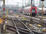 Gleisvorfeld Frankfurt am Main Hbf am 23.12.14 vom Bahnsteig aus fotografiert