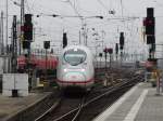 DB Fernverkehr ICE 3 Siemens Velaro D (BR 707) erreicht Frankfurt am Main Hbf am 16.02.15