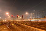 Gleisvorfeld des Frankfurter Hbf am späten Abend des 24.11.2016