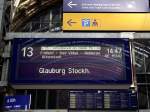Fahrgast Anzeige in Frankfurt am Main Hbf Gleis 13 am 24.08.13