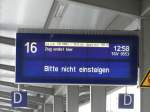 Zugzielanzeiger an 12.07.14 in Frankfurt am Main Hbf 