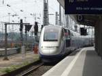 SNCF TGV Duplex fährt am 12.07.14 in Frankfurt am Main Hbf ein 