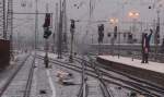 Winteridylle im Frankfurter Hauptbahnhof am 11. Dez. 2004.