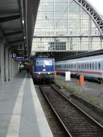 DB Fernverkehr 181 201-5 mit IC nach Saarbrücken am 11.09.15 in Frankfurt am Main Hbf