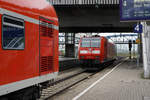 Planmässige Personenwagenbeistellung auf dem Bahnhof Freiburg im Breisgau.