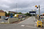 Die Bahnsteige 36 und 37 am 05.07.2024 in Fulda.