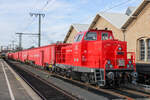 Tunnelrettungszug mit 714 104 an der Spitze am 13. Februar 2024 in Fulda