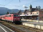 Regionalbahn nach Innsbruck HBF am 25.07.2008 im Bahnhof Garmisch-Partenkirchen (planmige Abfahrt 18.04 Uhr)