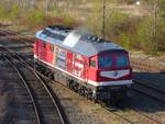 Die schöne Ludmilla der Leipziger Eisenbahnverkehrsgesellschaft mbH 232 182-6 (9280 1232 182-6 D-LEG) in Gera am 16.4.2020