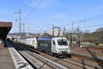 183 500 + 159 207 (ELP) + 193 901 (Siemens) + 193 970 (Siemens) + 193 819 (Siemens) + 117 119 (Akiem/Polen) als DbZ 93553 (Braunschweig Hbf - Kassel Rbf) am 16.03.2020 in Göttingen