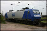 RAG 201 als 145CL201 wartet hier am 5.4.2005 im Bahnhof Großkorbetha auf den nächsten Einsatz.