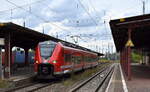 DB Regio AG - Region Nordost, Fahrzeugnutzer: Regionalbereich Berlin/Brandenburg, Potsdam mit dem Triebzug  463 103  (NVR:  94 80 0463 103-2 D-DB.... ) und dem RE 10 nach Leipzig Hbf. am 12.09.24 im Bahnhof Guben.