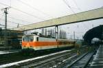 143 604 im Einsatz auf der S 8 in Hagen Hbf. Januar 1995.