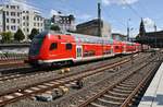 RB81 (RB21322) von Hamburg Hauptbahnhof nach Bad Oldesloe wird am 2.9.2017 von 112 144 im Startbahnhof bereitgestellt.