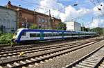 RE6 (RE4197) von Westerland(Sylt) fährt am 2.9.2017 in den Hamburger Hauptbahnhof ein.