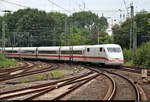 401 059-1 (Tz 159  Bad Oldesloe ) als verspäteter ICE 801 (Linie 18) von Kiel Hbf nach München Hbf erreicht Hamburg Hbf auf Gleis 5.