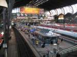 Der Bahnhof Hamburg-Hauptbahnhof von oben.