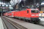 112 142 der DB Regio Schleswig-Holstein (DB Regio Nord, Kiel) mit dem RB 81 aus und nach Bad Oldesloe am 7.5.2023 im Hamburger Hbf.