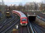 S-Bahn Linie S31 von Hamburg-Altona nach Harburg Rathaus bei Einfahrt in HH-Hauptbahnhof; 04.12.2007  