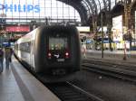 Der Triebwagen 5088 der Dnischen Staatsbahn Abfahrtsbereit im Hamburger Hbf aufgenommen am 20.08.09.