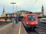 1116 225-2 verlsst am 29.08.09 den Hamburger Hbf Richtung Hamburg-Altona.