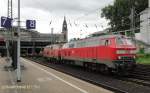 218 341-6 und 218 371-3 am 23.7.2011, Hamburg Hauptbahnhof