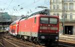 112 171-4 schiebt RB 21323 von Bad Oldesloe nach Hamburg Hbf bei der Einfahrt in Hamburg Hbf am 11.05.2013