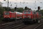 Hier links 112 149-0 mit RE21021 von Kiel Hbf.