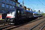 Hier 182 534-8 mit HKX1802 von Hamburg-Altona nach Köln Hbf., bei der Einfahrt am 16.4.2014 in Hamburg Hbf.