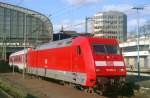 101 031 mit IC 913  Lucas Cranach  (Kiel–Berlin–Nrnberg) am 19.03.2000 in Hamburg Hbf