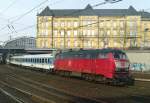 218 494 mit IR 2908 (Hamburg–Lbeck) am 27.02.2000 in Hamburg Hbf