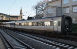 MFA5084 erreicht am Abend des 21.4.2016 als IC385 von Fredericia st. sein Ziel den Hamburger Hauptbahnhof.