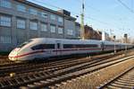 412 005-8 erreicht am 28.1.2017 als ICE787 von Hamburg-Altona nach München Hauptbahnhof den Hamburger Hauptbahnhof.