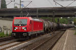 187 177 mit einem Kesselzug in Hamburg Harburg, am 21.05.2019.