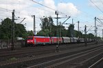 Am 26.05.2015 bespannten EG 3104 und EG 3103 zusammen einem gemischten Güterzug (Maschen - Malmö (S)), als sie kurz nach dem Startbahnhof den Bahnhof von Hamburg Harburg gen Dänische Grenze fuhren.
